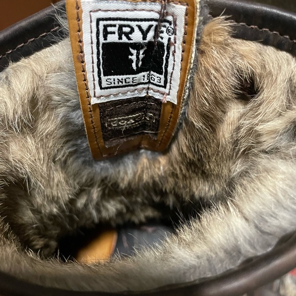 COACH x Frye Engineer boots rabbit lined 8.5 - Picture 5 of 10